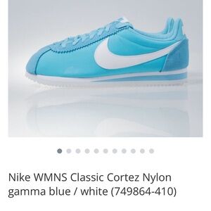 Nike Classic Cortez 15 Nylon in gamma blue & white